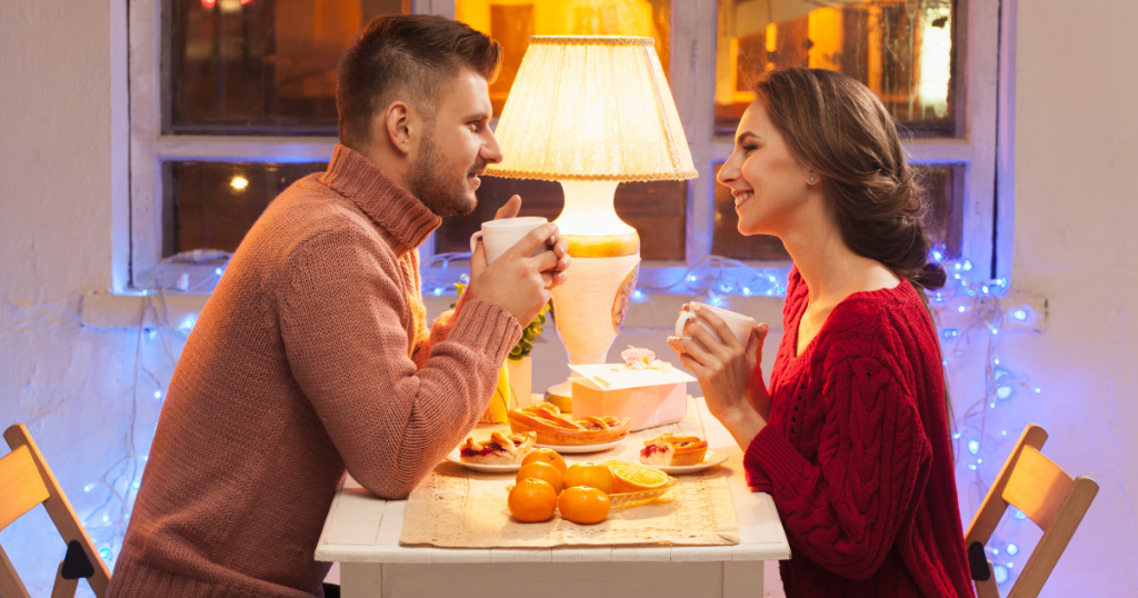 couple eating together