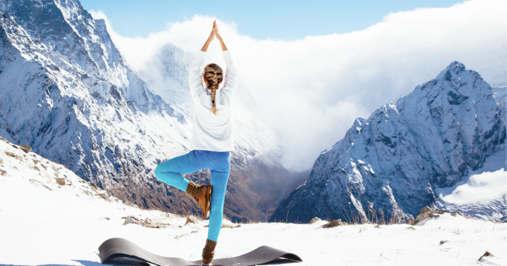 yoga in winter