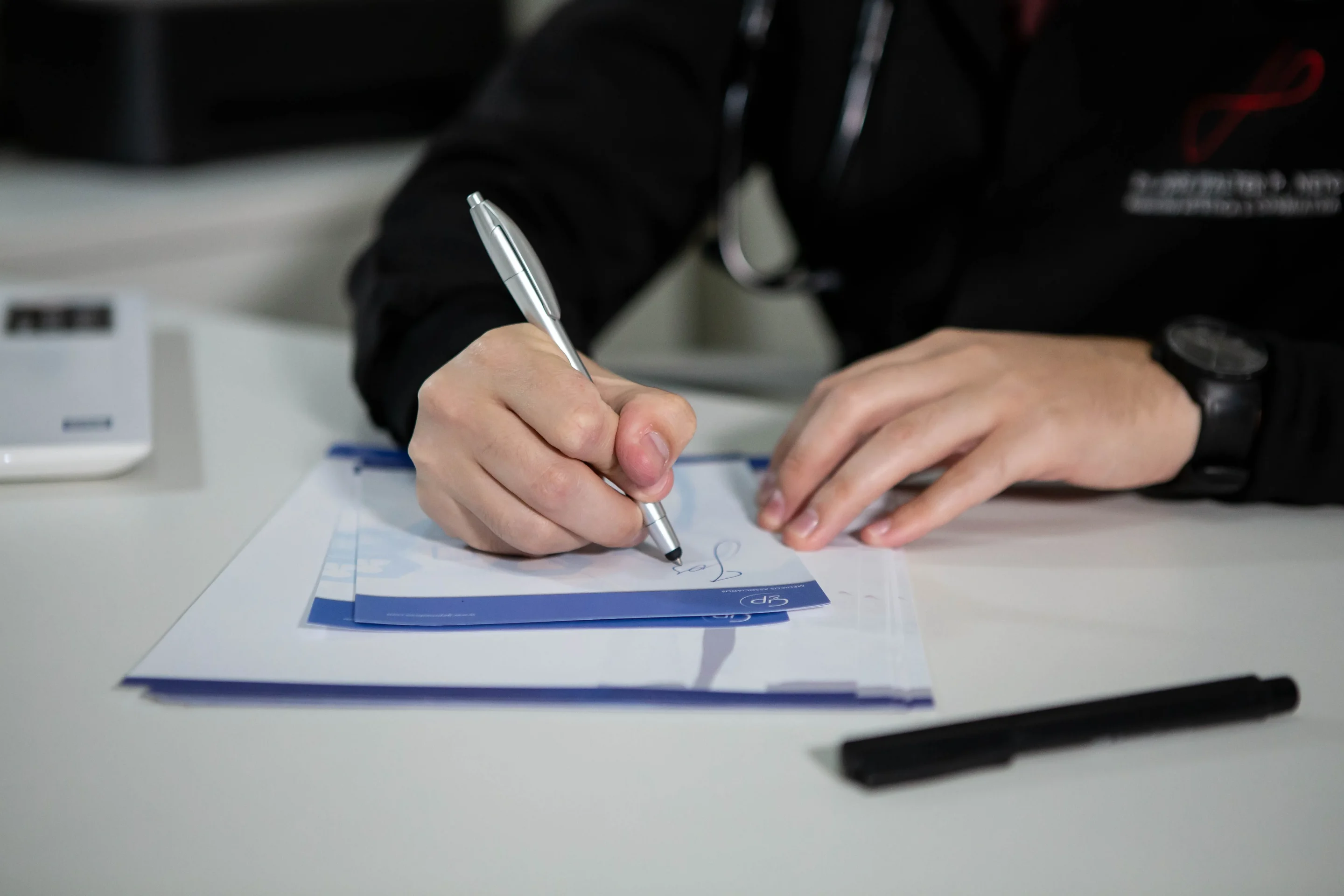 Written symptom timeline and medication list prepared for a hormone consultation